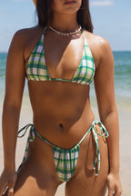 Classic String Halter Top Mint Slice