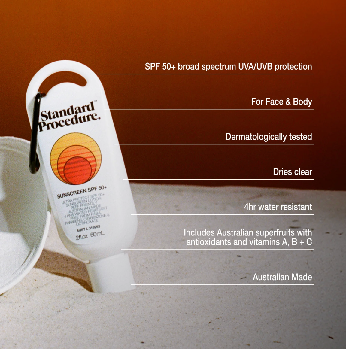 Standard Procedure SPF 50+ Sunscreen 60ml
